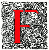 Decorated initial f