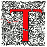 Decorated initial T