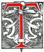 Decorated initial T