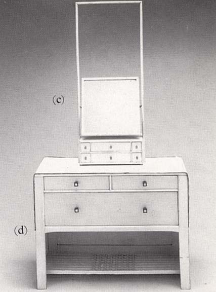 dressing table/chest of drawers, with mirro