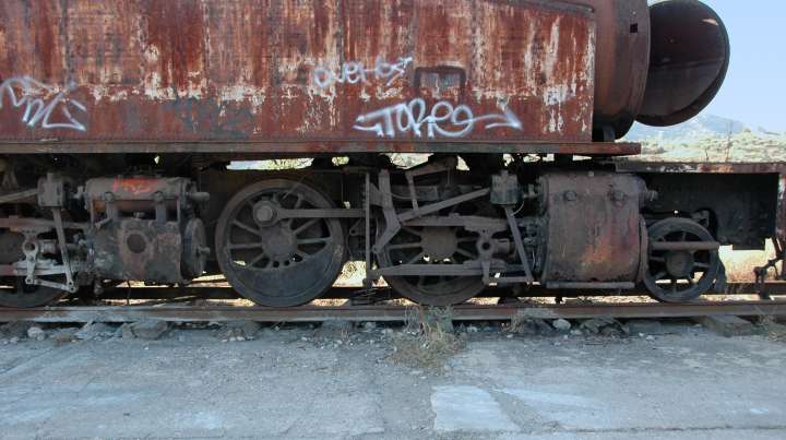 2-10-0 Compound Tank Engine set aside for preservation,  Pocinho, Portugal