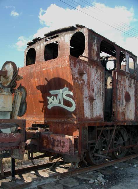 2-10-0 Compound Tank Engine set aside for preservation,  Pocinho, Portugal