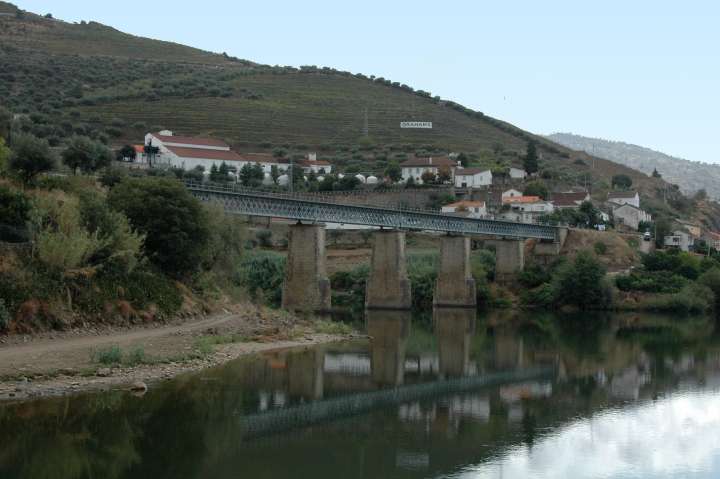 Steel (or iron) truss bridge across the Douro River, Portugal