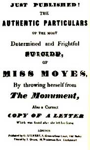 Just Published! Authentic Particulars of the Most Determined and Frightful Suicide . . .