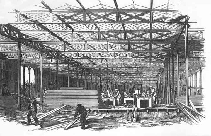 Erecting Crystal Palace 