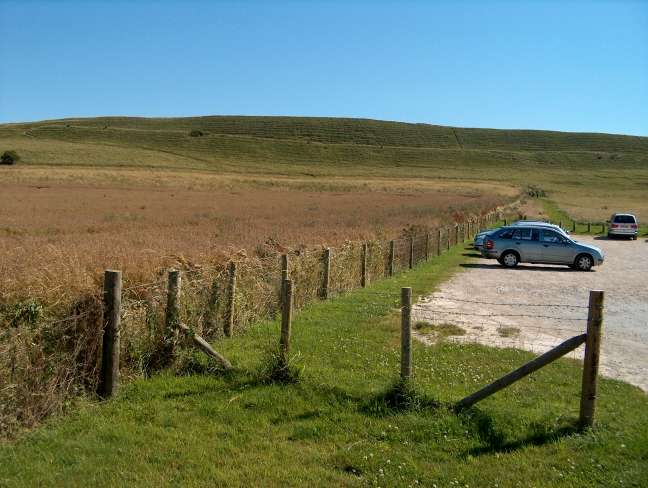 Mai Dun Hill Fort [Maiden Castle], Dorset, Portion adhacent  to carpark