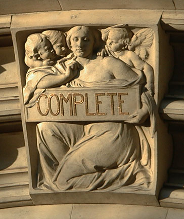 Detail from Front Entrance to Victoria & Albert Museum, London