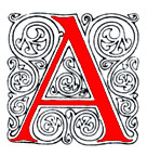 decorated initial 'A'