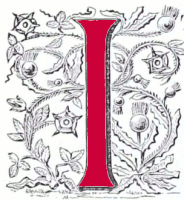 Decorated initial I