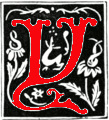 Decorated initial Y