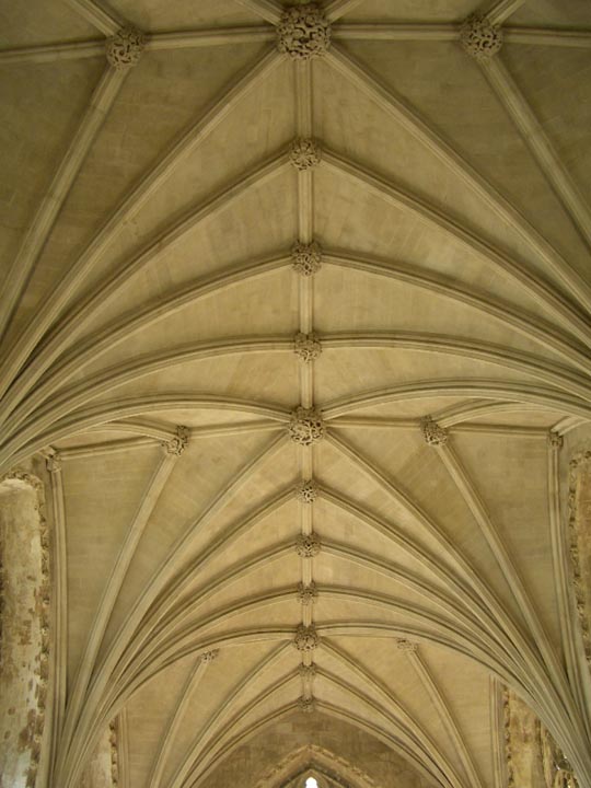 Stone bosses on the Lady Chapel ceiling