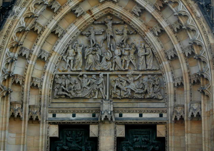 Sculpture on West Front,St Vitus Cathdral, Prague