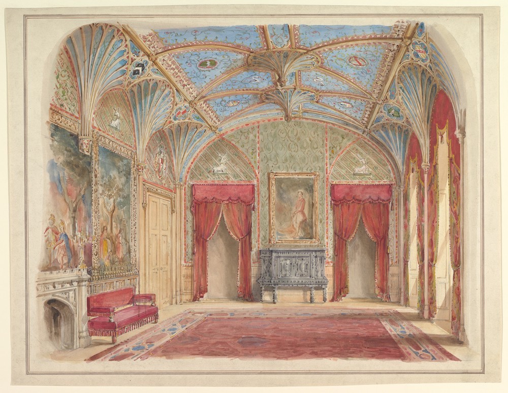 Drawing room, Eastnor Castle