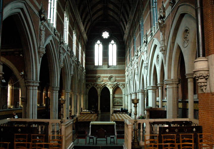 Nave, St. Mary Magdalene in Paddington, by G. E. Street