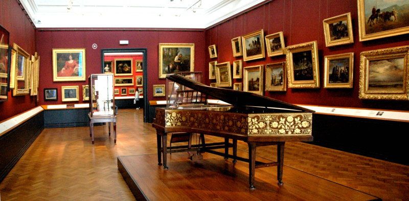 Grand Piano by Sir Edward Coley Burne-Jones