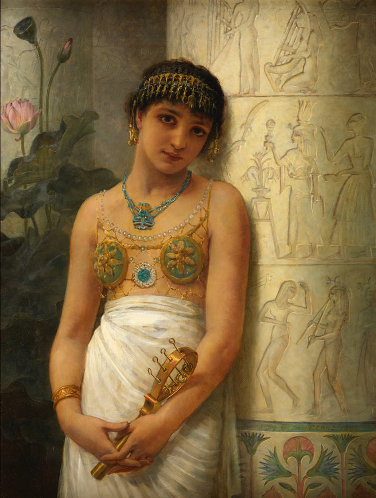 An Egyptian Girl with a Sistrum