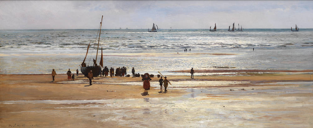 Landing the Catch, Portel Sands” by William Lionel Wyllie